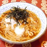 冷たいなめこおろし蕎麦